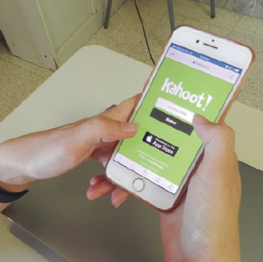 Plataforma Kahoot en el móvil