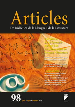 Escriptures de la formació docent i de l’ensenyament en llengua i literatura