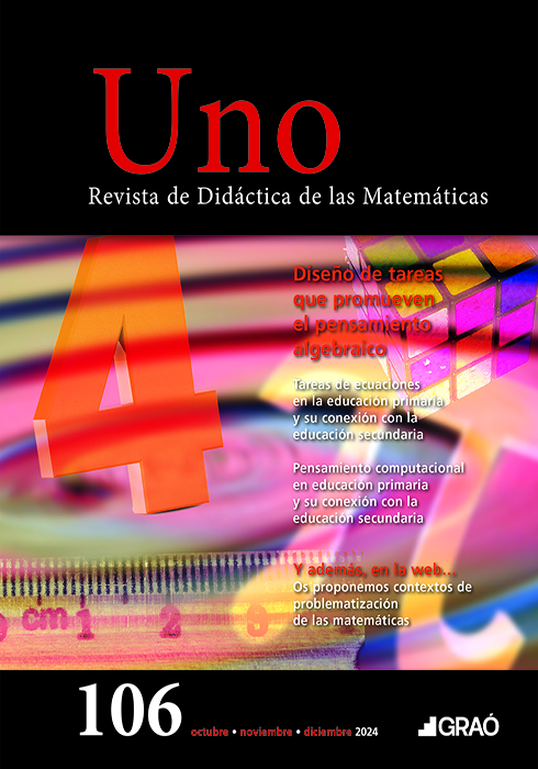 Diseño de tareas que promueven el pensamiento algebraico